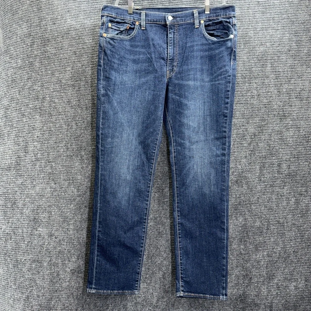 Levis 511 Mens Straight Leg Jeans 44x32 (40x32) Stretch Blue 5 Pocket Dark Wash